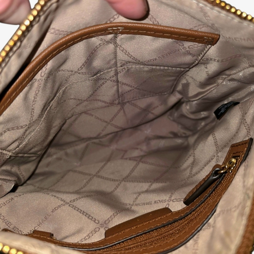Michael Kors Olive Green Nylon crossbody- Current Collection - Picture 6 of 15